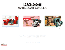Tablet Screenshot of nasco-uae.com